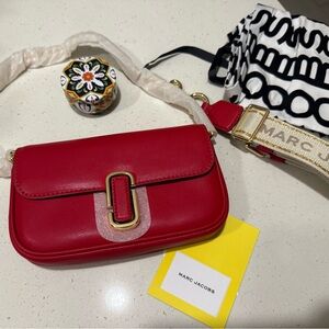 Marc Jacobs Vibrant Red Crossbody Bag
